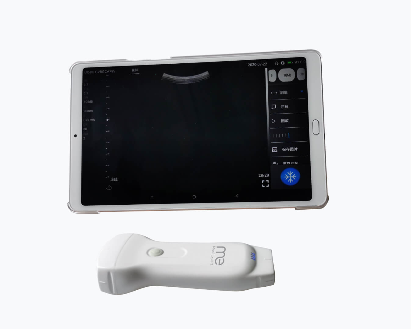 DM2CL – Transductor convexo + Transductor lineal + Tablet